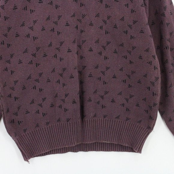 Vintage Motto Red Dot Crewneck Sweatshirt Red Pullover All Over Print Size XL - Picture 4 of 8